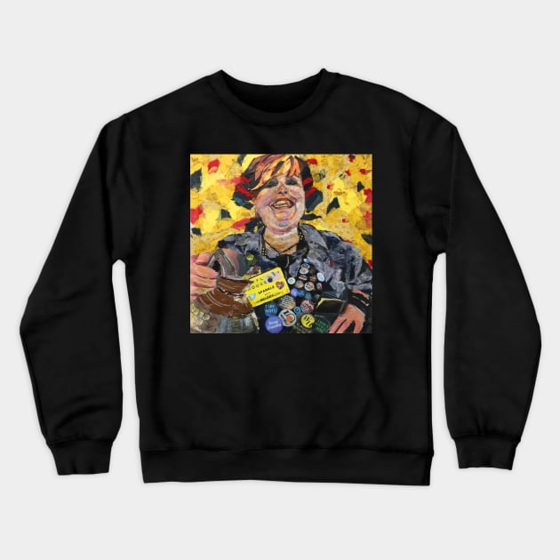 Sparkle Waffle House Waitress Crewneck Sweatshirt by Jan Lewin Art Store